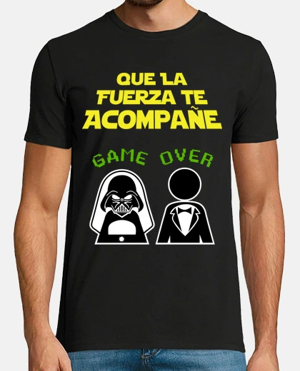 T-shirt bachelor dark background dark side (friends)
