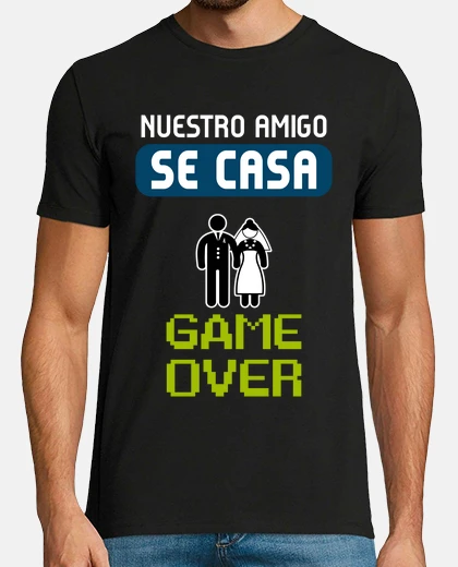T-shirt bachelor party shirt game over