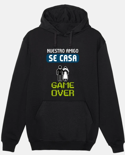 Hoodie bachelor party shirt game over
