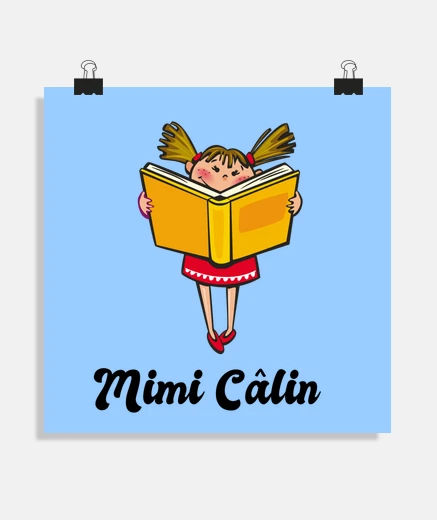 Poster back to school of mimi cuddle, cp, poster frame to decorate little girl&#39;s room