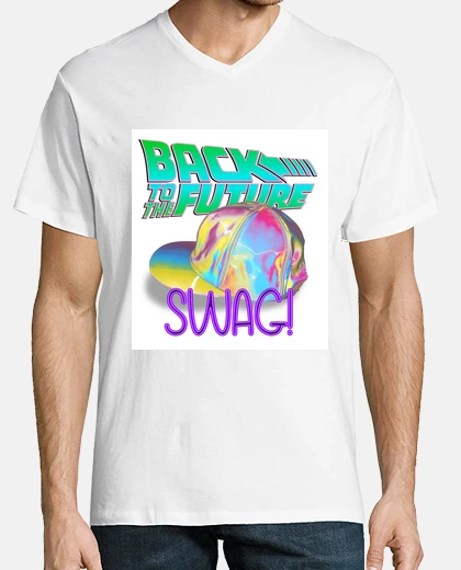 Tee-shirt back to the future, casquette irisée par michael j. renard.