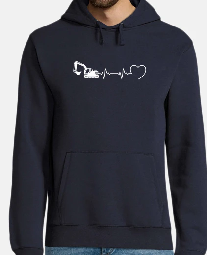 Sudadera backhoe man humor beat