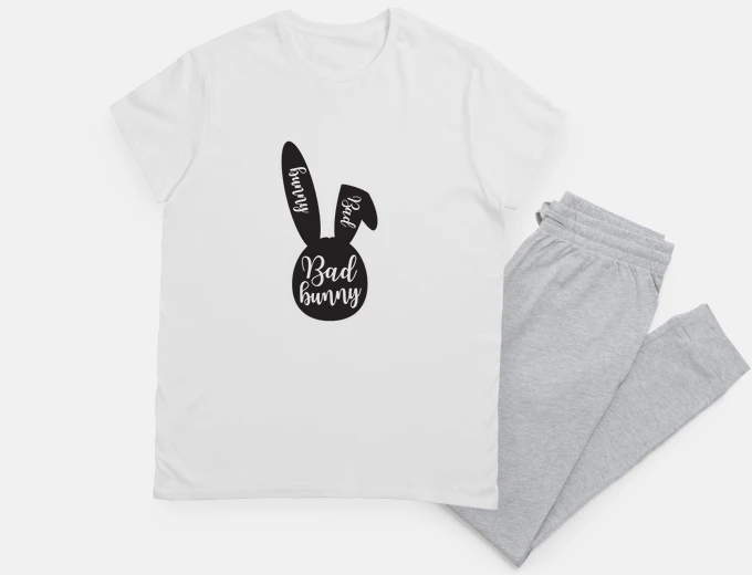 Pyjama Bad Bunny Scary Rabbit Cool Animal Love