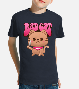 Camiseta Listrada Bad Cat, Comprar Moda Infantil