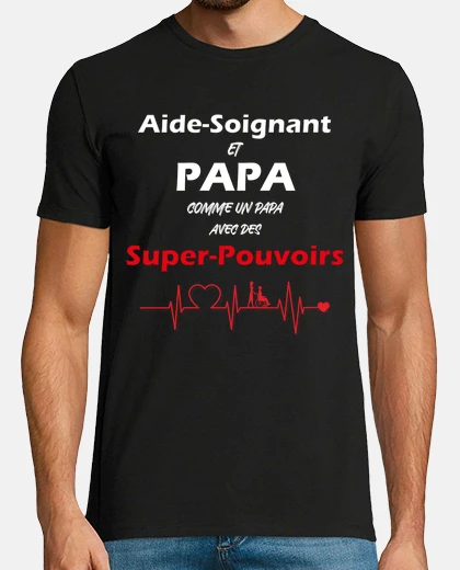 T-shirt badante e papà - super poteri