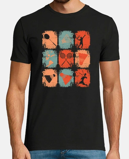 Tee-shirt badminton rétro