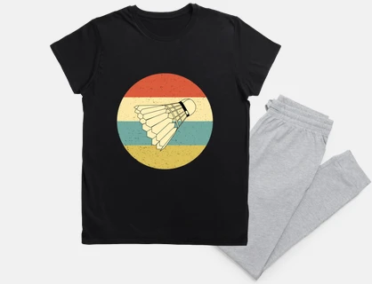 badminton man vintage gift idea