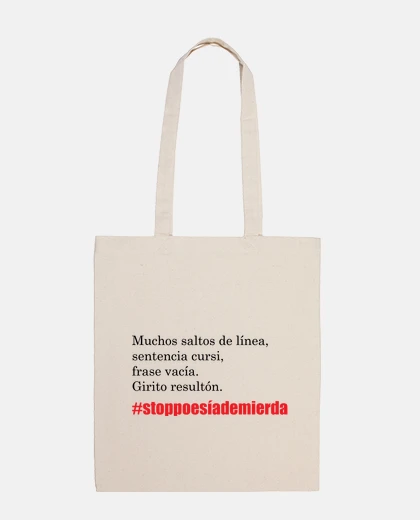Bag bag stop fucking poetry