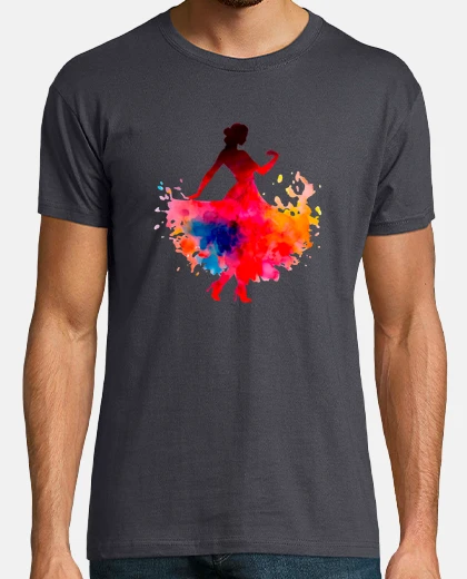 Camiseta bailarina de flamenco española