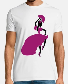 Bailarina Abanico Flamenco Salsa
