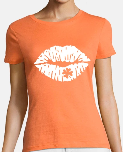 Tee-shirt baiser les lèvres shamrock