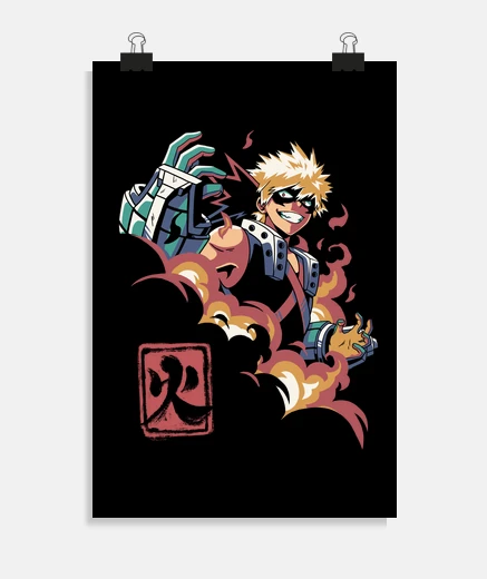 Póster Bakugou My Hero Academia