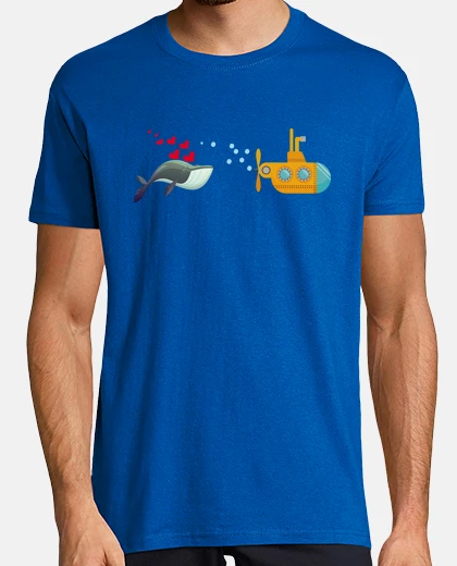 Tee-shirt baleine amoureuse