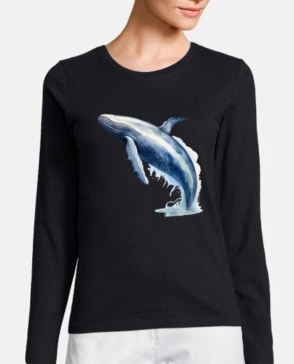 Tee-shirt baleine bleue 