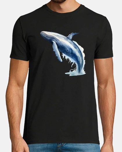 Tee-shirt baleine bleue