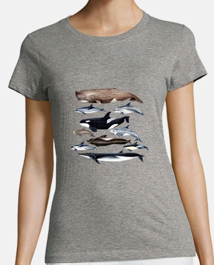Tee-shirt baleines, cachalots, baleines et dauphins chemise