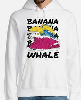 balena banana sulle onde