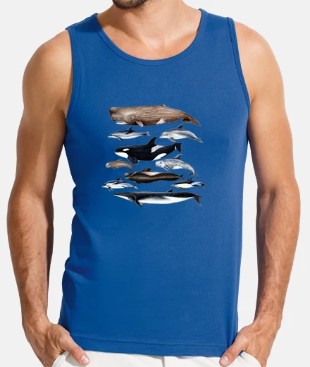 T-shirt balene, capodogli, balene e delfini t-shirt