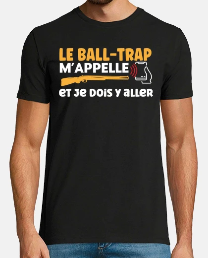 Tee-shirt Ball-trap idée cadeau chasseur sport