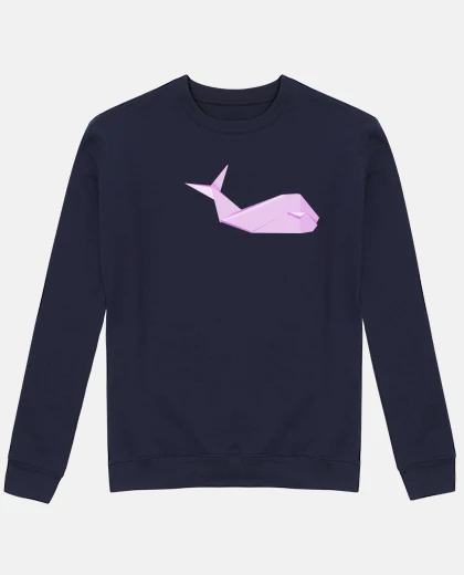 Ballena rosa. Aplícalo sobre diferentes colores de sudadera con y sin capucha.