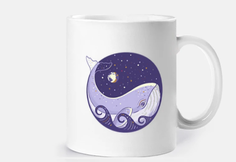 Taza Ballena Yin Yang