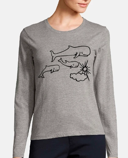 Camiseta BALLENAS TATUAJE ROBE