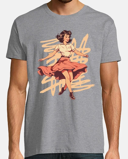 T-shirt Ballerina swing vintage anni 3950
