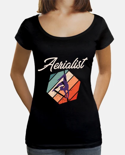 T-shirt ballerino di sete aeree aereista seta d