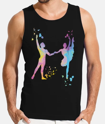 Tee-shirt ballet danse couple femme ballerine