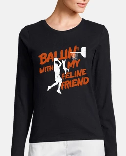 ballin with my feline friend sports