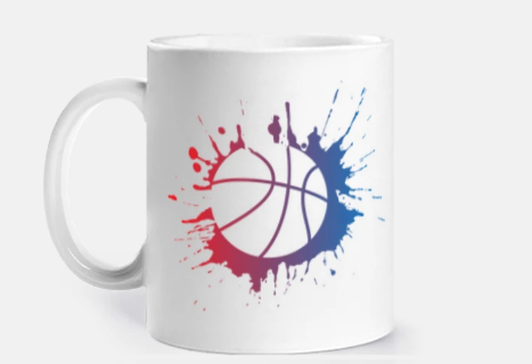 Ballon basket style peinture