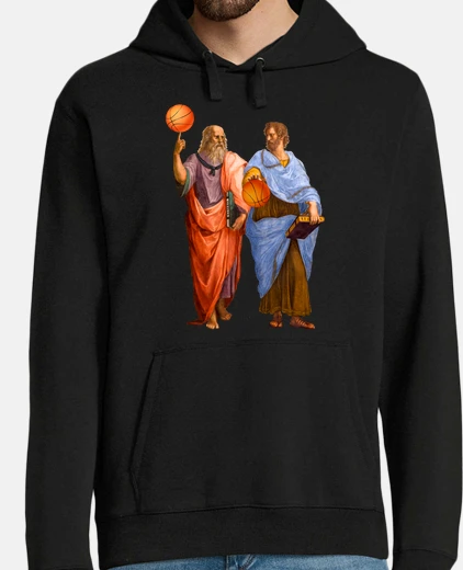 Sudadera Baloncesto Filósofos Aristóteles Y Platón Filosofía Basket Vintage