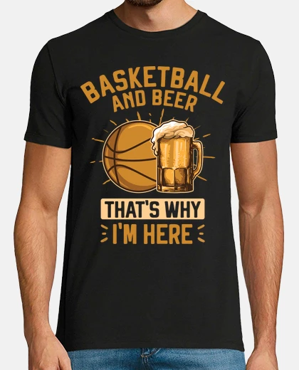 Playera baloncesto y cerveza baloncesto y cerve