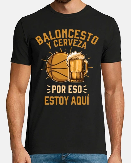Playera baloncesto y cerveza basket