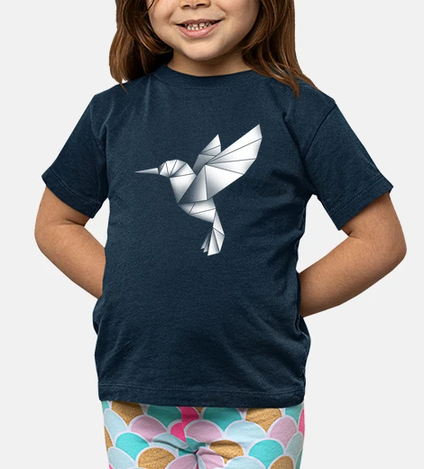 Abbigliamento bambini origami colibrì