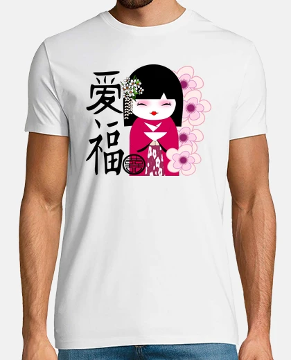 T-shirt bambola giapponese