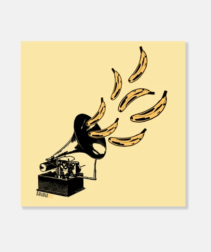 Lienzo Banana Jazz Lienzo
