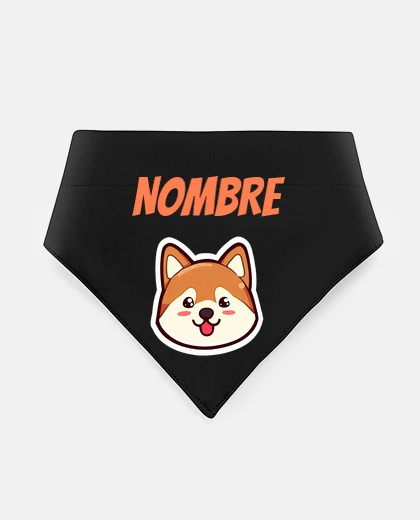 Mascotas bandana con faccia da cucciolo felice