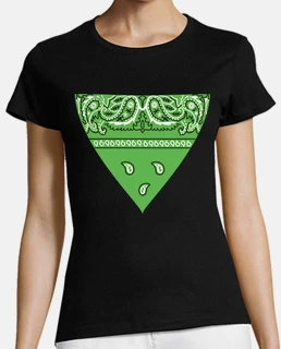 bandana green scarf