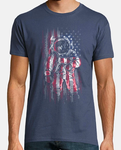 Playera bandera de astronauta