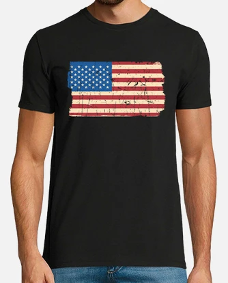 Camiseta bandera de estados unidos bandera ame. laTostadora