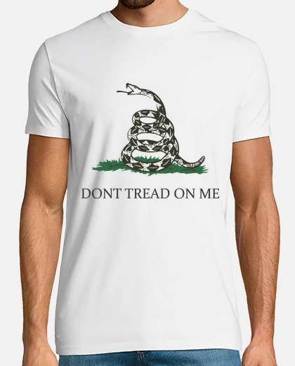 Camiseta Bandera de Gadsden - dont tread on me 1 blanco