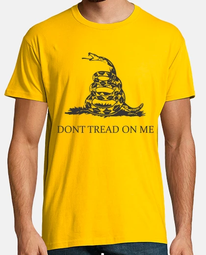 Camiseta Bandera de Gadsden - dont tread on me 2 amarillo