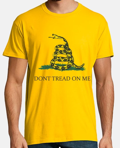 Camiseta Bandera de Gadsden - dont tread on me 4 amarillo