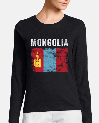 Playera bandera de mongolia bandera de mongolia