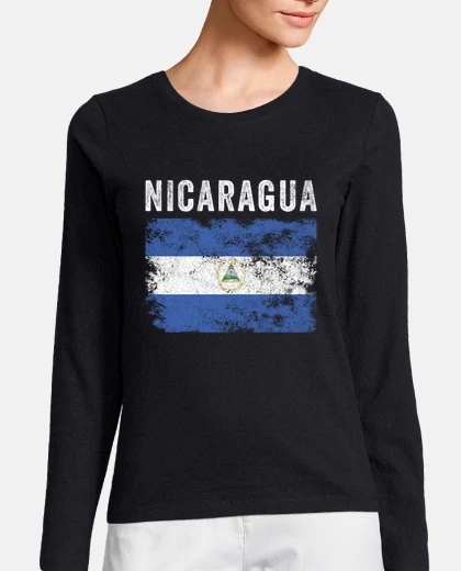 Playera bandera de nicaragua vintage bandera de