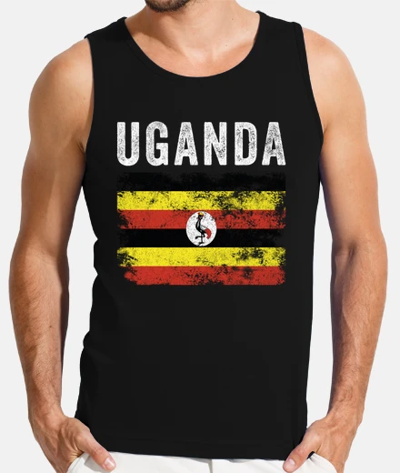 Camiseta bandera de uganda bandera de uganda ang