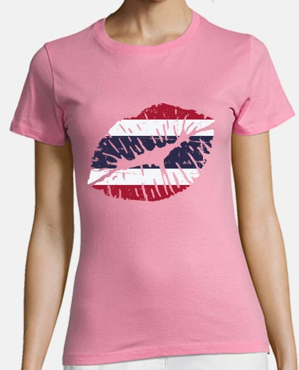 Playera bandera del beso de Tailandia