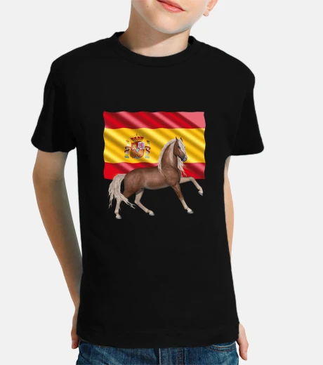 Ropa bandera española con caballo