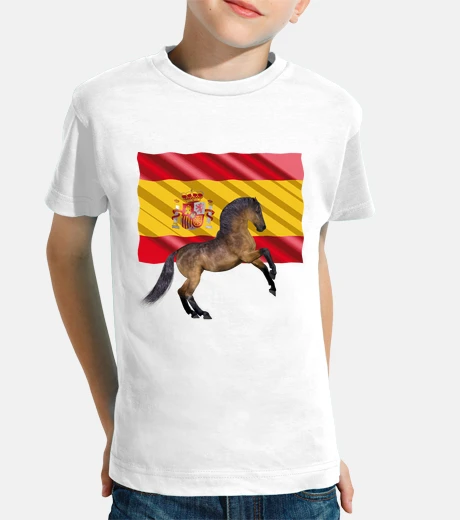 Ropa bandera española con caballo